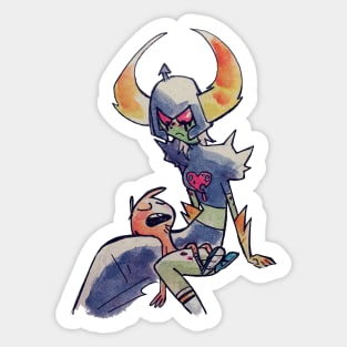 Chillin 'with a villain Sticker